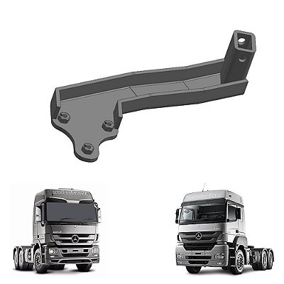 Suporte Traseiro Estribo Mb Axor Actros Lado Esquerdo