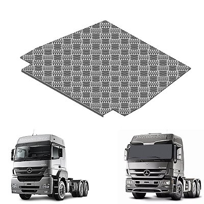 Protetor Caixa De Bateria Mb Axor Actros Euro 3 Aluminio