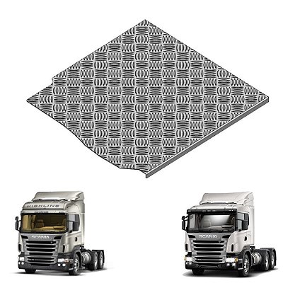 Protetor Caixa De Bateria Scania 124r Aluminio