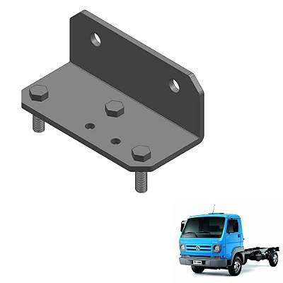 Suporte Frontal Parachoque Vw Delivery 8-150 Lado Direito