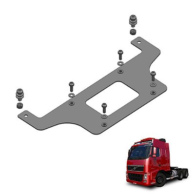 Suporte De Placa Volvo Fh 2015 2016 2017 2018 Traseiro