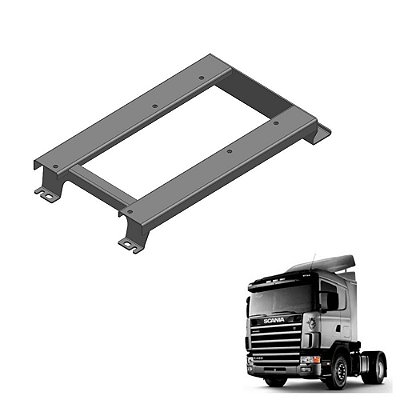 Suporte Rebaixe Banco Scania 2022 Lado Esquerdo Altura 70mm