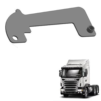 Suporte Antifurto Farol Scania 2010 A 2018 Lado Esquerdo
