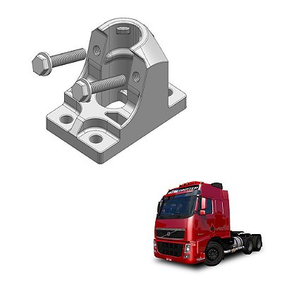 Suporte Base Paralama Volvo Fh 2015 2016 2017 Tração