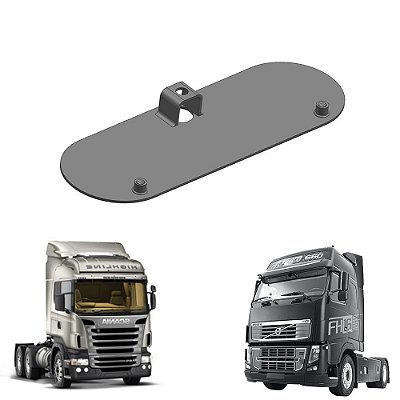 Suporte Da Placa Larga Scania Dianteiro