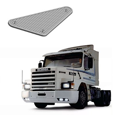 Estribo Aluminio Parachoque Scania T 112 113 Lado Direito