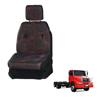 Banco Motorista MB 1620 2007 2008 2009 2010 2011 Vermelho