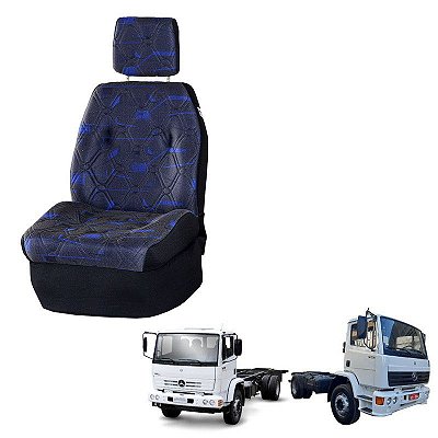 Banco Motorista Mercedes 1718 / 1723 Cara Chata Azul