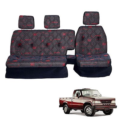 Sofá Cama Banco Completo Chevrolet Vermelho