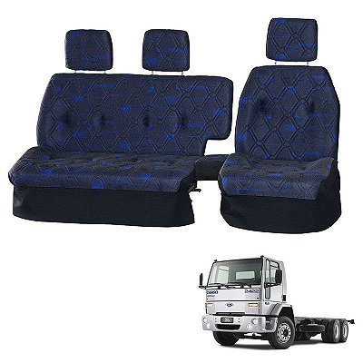 Sofá Cama Banco Completo Ford Cargo 1985 1986 1987 1988 Azul