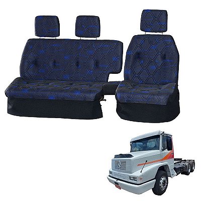 Sofá Cama Banco Completo Mercedes 2635 Azul