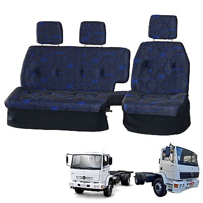 Sofá Cama Banco Completo Mercedes 1718 / 1723 Cara Chata Azu