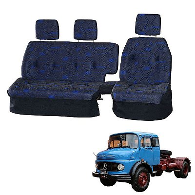 Sofá Cama Banco Completo Mercedes 1519 Azul