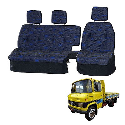Sofá Cama Banco Completo Mercedes 608D Azul