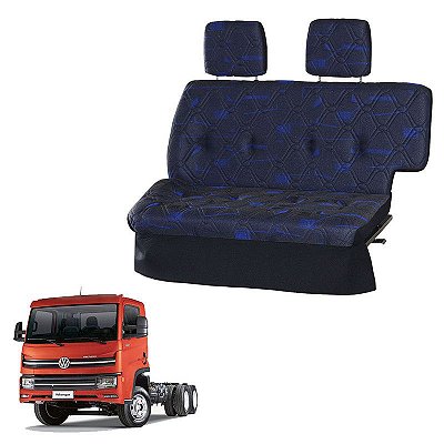 Sofá Cama Caminhão VW Delivery Euro 5 2018 Cab. Grande Azul