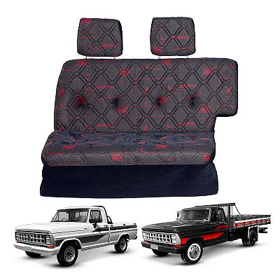 Sofá Cama Caminhonete F1000 / F2000 / F4000 Antiga Vermelho