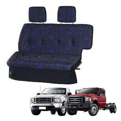 Sofá Cama Caminhonete F-250 / F-350 / F-4000 Moderna Azul