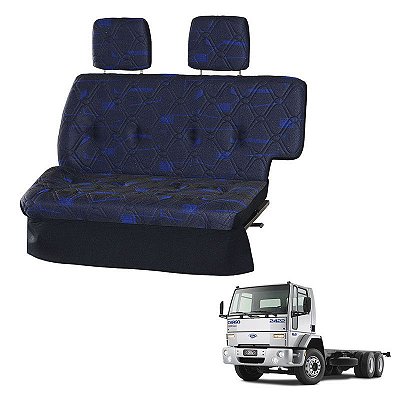 Sofá Cama Caminhão Ford Cargo 2000 2001 2002 2003 2004 Azul