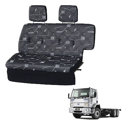 Sofá Cama Caminhão Ford Cargo 2005 2006 2007 2008 2009 Cinza