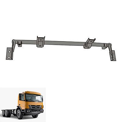 Suporte Do Parachoque Mercedes Atego
