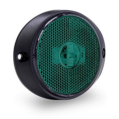 Kit Lanterna Lateral Carreta Universal Led Bi. Verde 10un