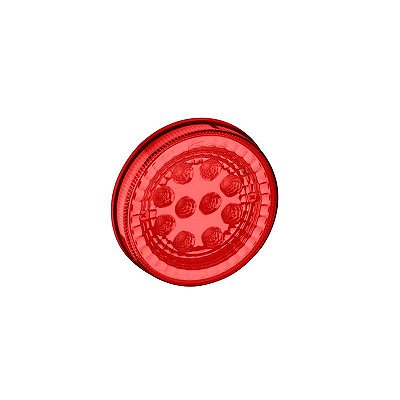 Lanterna Lateral Carreta Led Bivolt Ø125mm Rubi