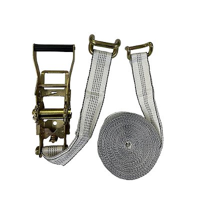 Kit Catraca 5 Toneladas com Cinta Carga 9m Gancho Garra