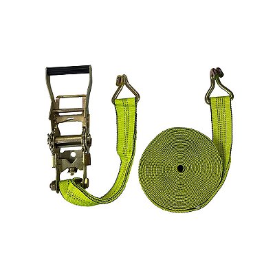 Kit Catraca 3 Toneladas com Cinta Carga 6 Metros Verde Neon
