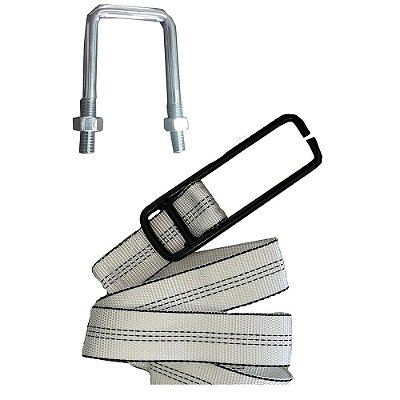 Kit Cinta 3m e Gancho 3 Toneladas Graneleira Com Presilha