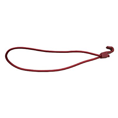 Extensor Corda Elastica Gancho Plastico 35cm Vermelha-80UN