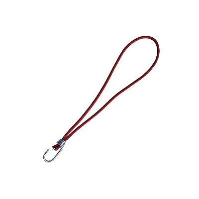 Extensor ou Corda Elastica Gancho Simples 35cm Vermelha-80UN