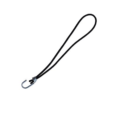 Extensor ou Corda Elastica Gancho Simples 35cm Preto - 5UN