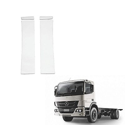 Defletor Lateral Mb Atego Cabine Simples Bolha Com Suportes