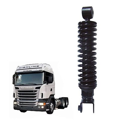 Amortecedor Cabine Scania S5 G R 2015 2016 Dianteiro C Mola