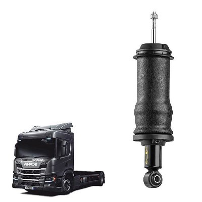 Amortecedor Cabine Scania R S 2019 2020 2021 2022 Traseiro