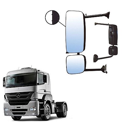 Retrovisor Completo Mb Axor 2014 Le C Desembaçador Eletrico