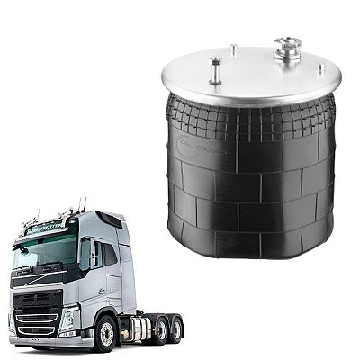 Mola Pneumatica Eixo Volvo Fh 2016 2017 Maior Sem Base 275mm