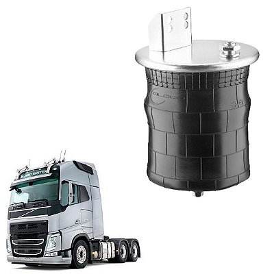 Mola Pneumatica Eixo Volvo Fh 2007 2008 2009 Menor 245mm