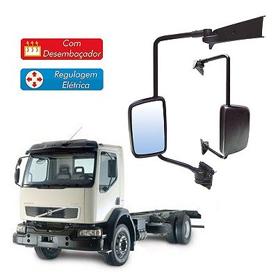 Espelho Retrovisor Volvo Vm Le Com Desembaçador E Regulagem