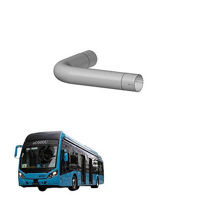 Tubo Intermediário Mb Ônibus O500u Original 3824923201 Euro5