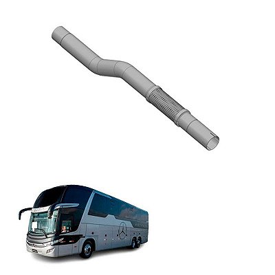 Tubo Intermediário Longo Onibus Mb 1519 Flexivel 3844903231