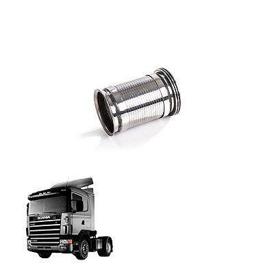 Tubo Flexível Com Junta Expansora Scania T R 114 320 Inóx