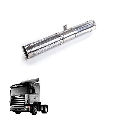 Tubo Flexível Scania T R 124 Original 1505749 Inóx 1020mm