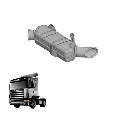 Silencioso Terminal Scania Original 1862537 Euro 5
