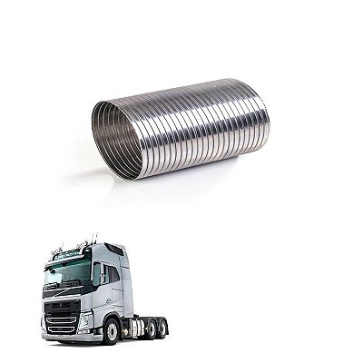 Tubo Flexível Volvo Fh Nh Fm Original 3199065 Inóx 350mm