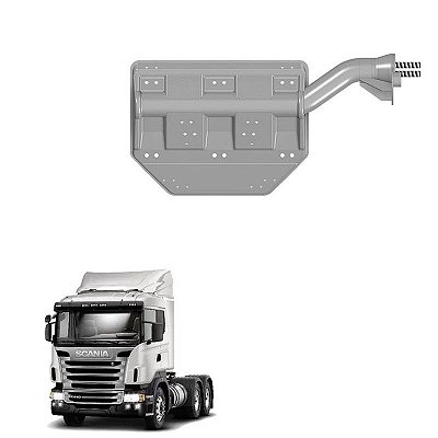 Suporte Paralama Traçado Scania 124 Traseiro Lado Esquerdo