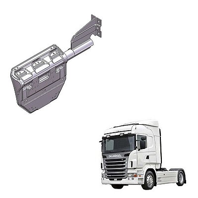 Suporte Paralama Scania Euro 5 Feixo de Mola Lado Direito