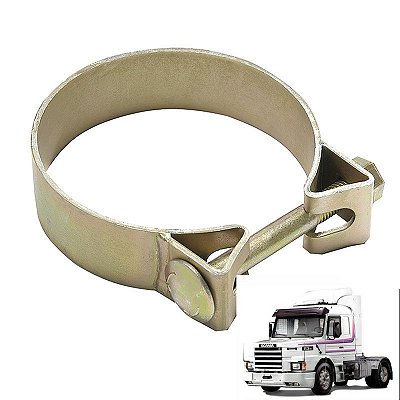 Abraçadeira Tubo Silencioso Scania T R 112 E 113 Cod 328928