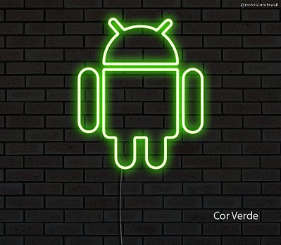 Android - Luminária em Neon de LED (A=30cm x L=25cm)