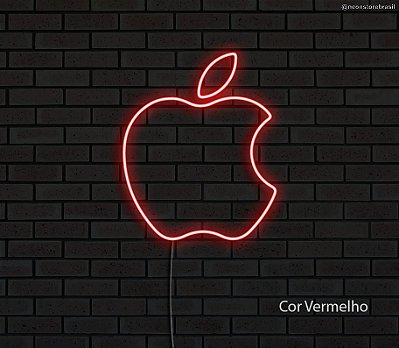Apple - Luminária em Neon de LED (A=33cm x L=27cm)